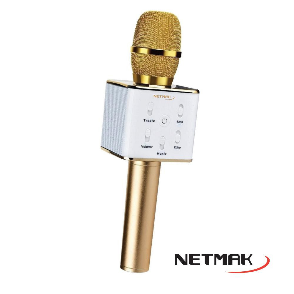 MICROFONO NETMAK KARAOKE GOLD