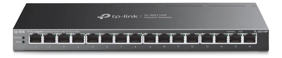 SWITCH TP-LINK 16P + GB 250M POE OMADA L2