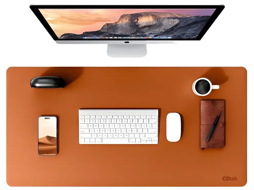 PAD MOUSE DESK CDTEK ECOCUERO LISO MARRON