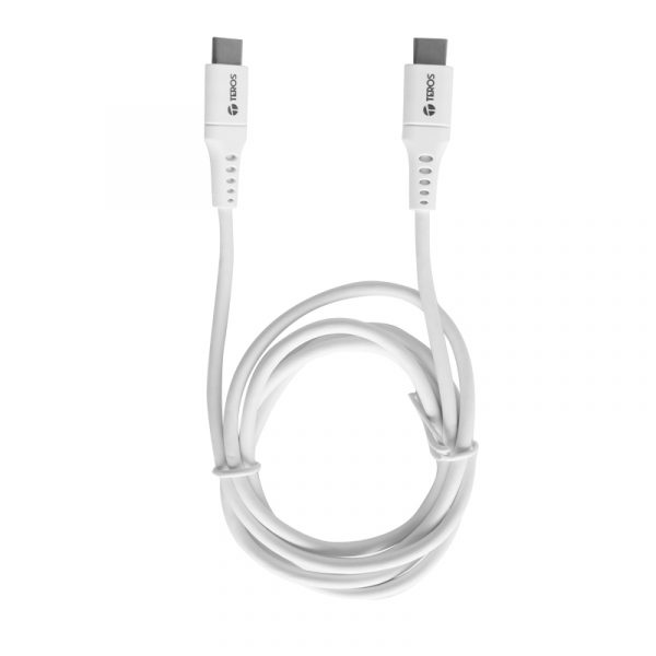 CABLE USB TEROS USB TIPO C A TIPO C  5A, 100W Máx