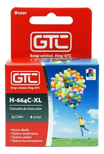 CART.GTC P/HP #664XL COLOR