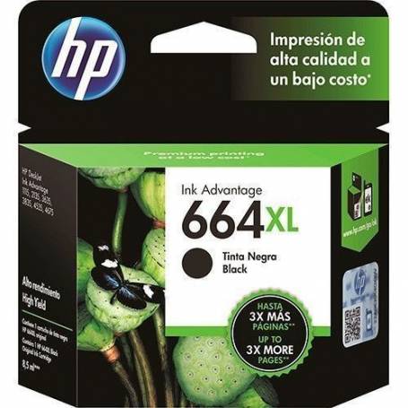CART.HP F6V31AL (#664XL) NEGRO