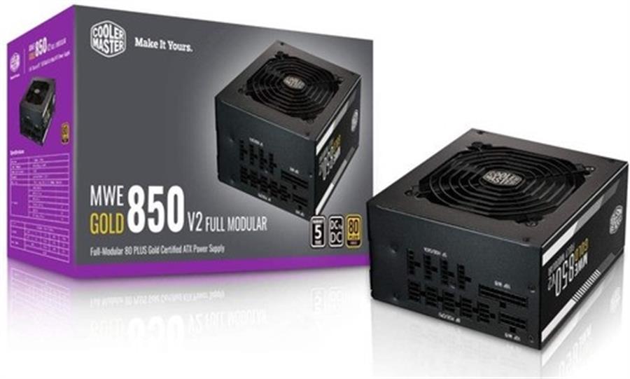 FUENTE COOLER MASTER 850W GOLD 80 PLUS FULL RANGE 