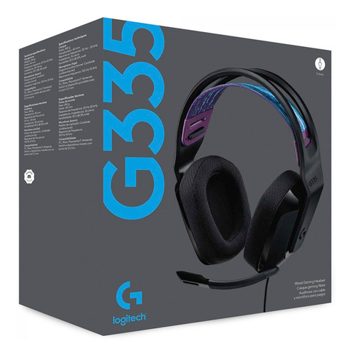 AURIC C/MIC LOGITECH G335 BLAK