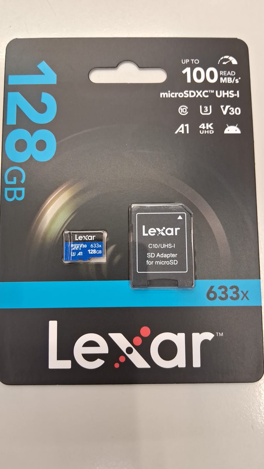 LEXAR MICROSD 128GB 633X UHS-I C10