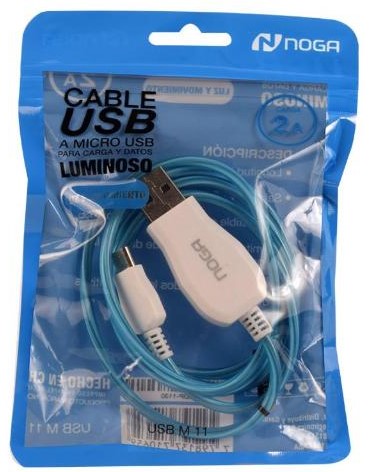 CABLE USB A MICRO NOGA LUMINOS