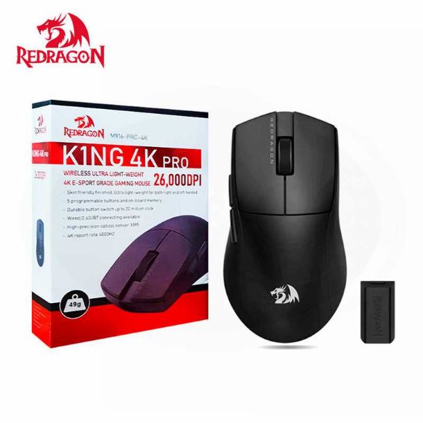 MOUSE REDRAGON KING PRO M916 4K INALAMBRICO