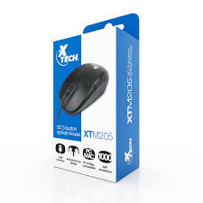 MOUSE XTECH XTM-205 OPTICO USB