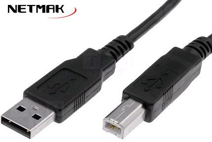 CABLE USB NETMAK A/B 1.8MTS