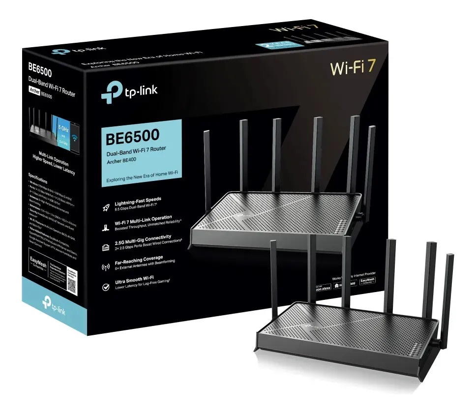 TP-LINK ROUTER ARCHER BE6500 WIFI 7 DAUL BAND