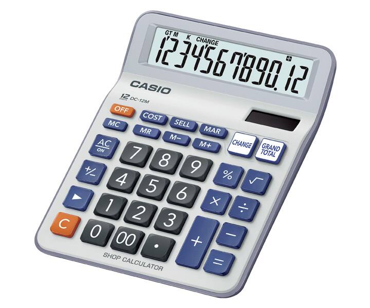 CALCULADORA CASIO DC-12M