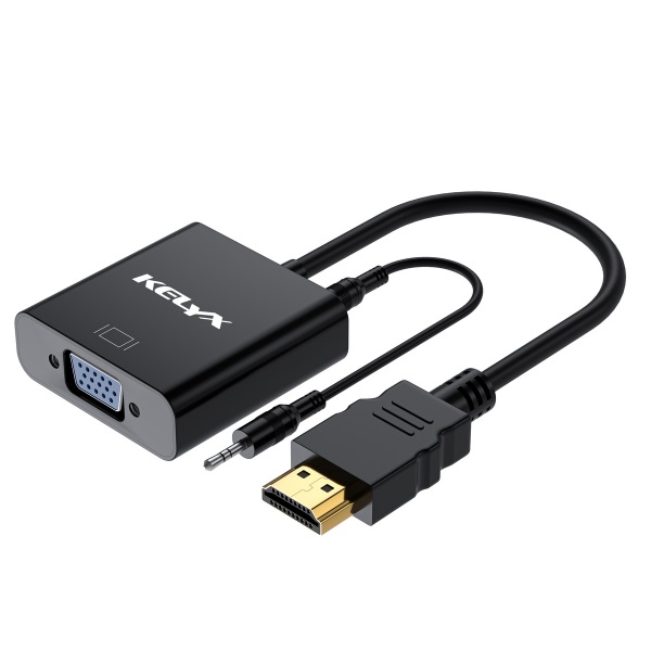 CONVERSOR KELYX HDMI M/VGA H + AUDIO 