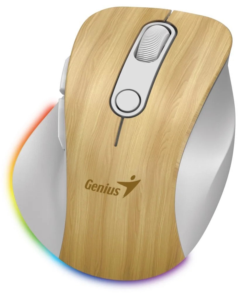MOUSE GENIUS ERGO 9000S WIRELESS PRO PINE WOOD