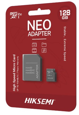 HIKSEMI MICROSD 128GB NEO CLASE 10 CON ADAPTADOR