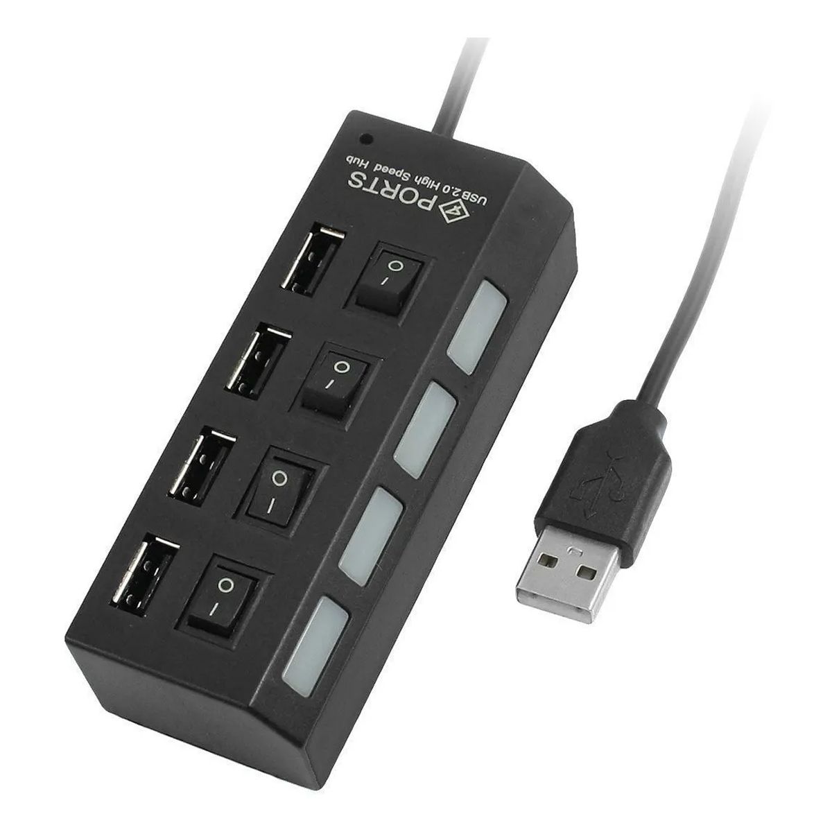 USB HUB 4 PUERTOS USBA 2.0  INTCO