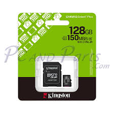 KINGSTON MICROSD 128GB SELECT Gen3 PLUS CANVAS A1 