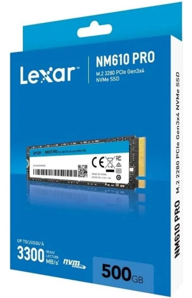 DISCO LEXAR SSD 500GB M2 NVME NM610 PRO