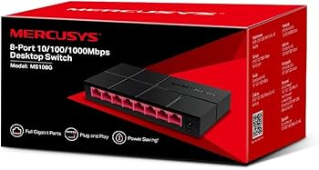SWITCH MERCUSYS 8P DESKTOP GIGALAN 10/100/1000