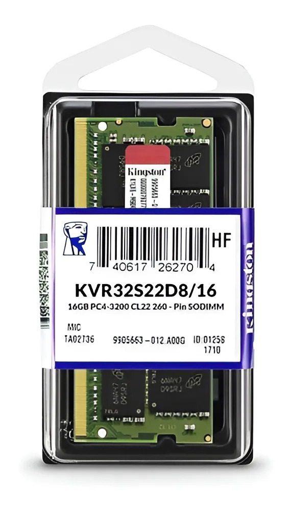KINGSTON SODIMM DDR4 16GB 3200MHZ KVR CL22