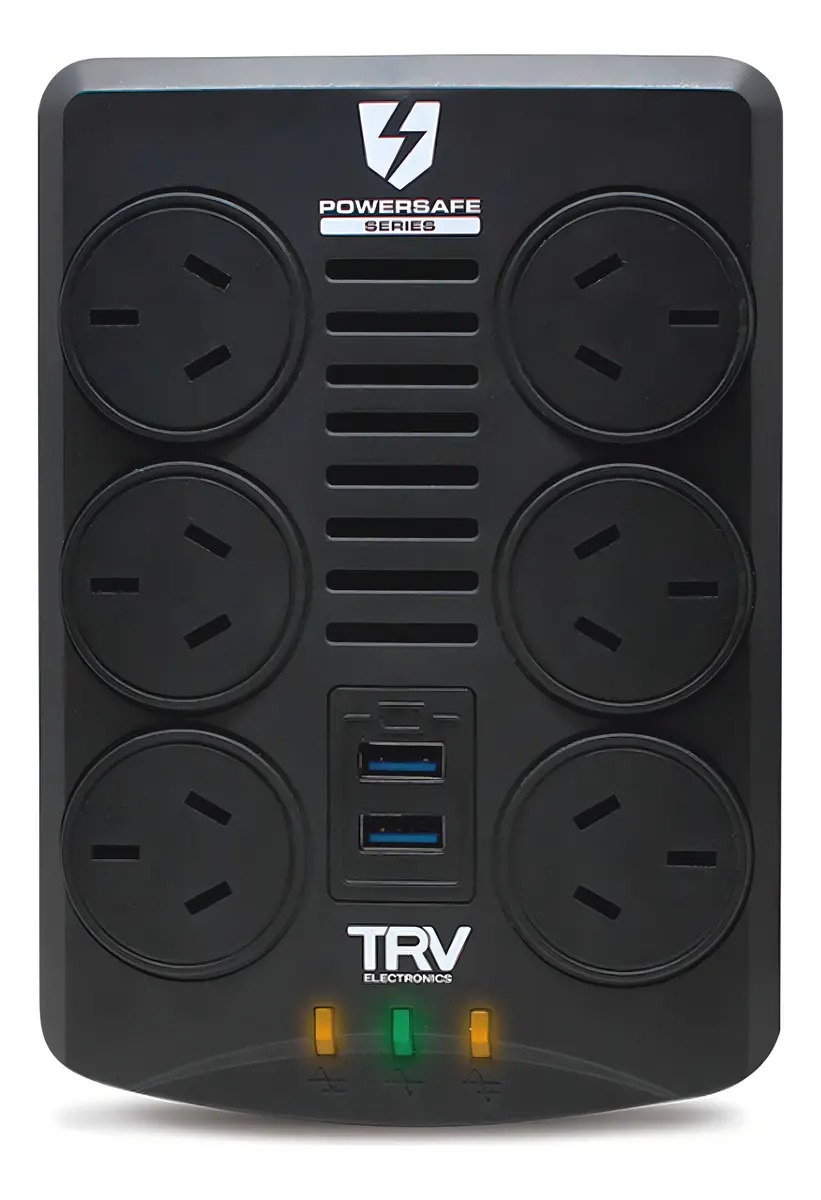 ESTAB. TRV POWERSAFE USB 1000VA 6 TOMAS  TERMICA