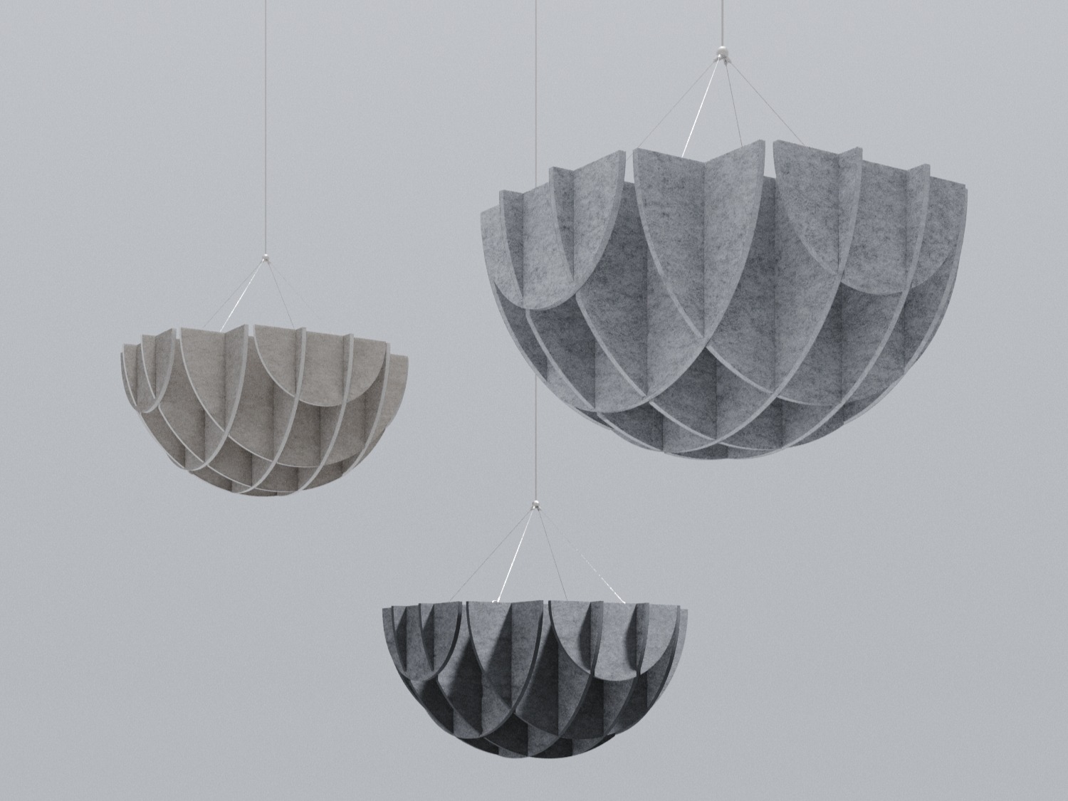 Cumulus - matriz curva con formato semiesfera