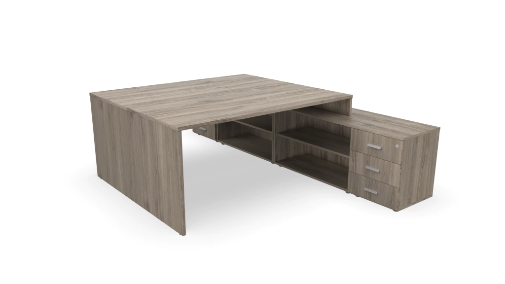 Melamina Doble con Credenza